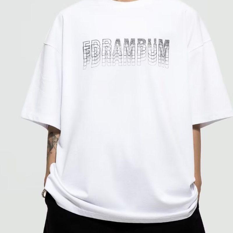 Áo Thun Tay Ngắn Dáng Rộng Đính Đá Phong Cách Đường Phố Mỹ Thời Trang Mùa Hè Cho Nam Và Nữ