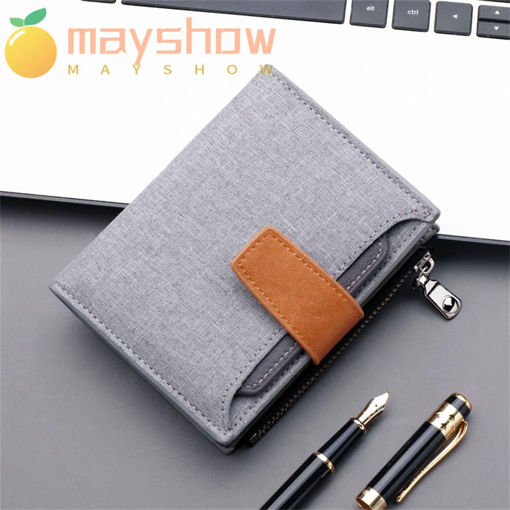 Ví Da PU Siêu Mỏng Có Khóa Kéo Dùng Đựng Thẻ Dành Cho Nam