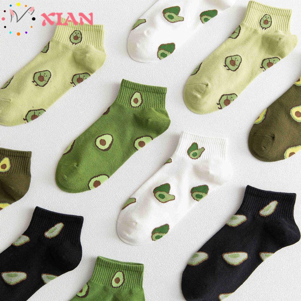 1 Đôi Tất Cotton Co Giãn Dễ Thương Phong Cách Nhật Bản