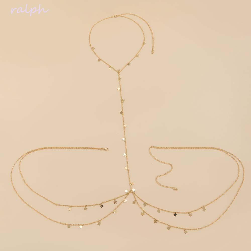 Dây Chuyền Toàn Thân Bằng Kim Loại Phối Tua Rua Phong Cách Bohemian Quyến Rũ Cho Nữ