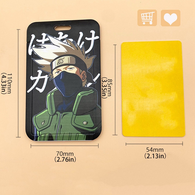 Túi Đựng Thẻ Có Dây Đeo Họa Tiết Anime One Piece / Naruto / Jujutsu Kaisen / Dragon Ball Giá Đỡ