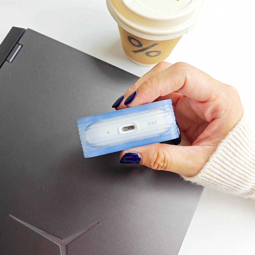 Vỏ Bảo Vệ Hộp Sạc Tai Nghe Bluetooth AirPods 1 2 gen3 pro2 2022 Bằng Silicon Hình Vuông Trong Suốt Họa Tiết Mecha Dễ Thương Kèm Móc Treo Tiện Dụng