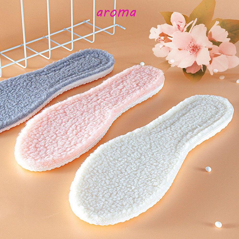 Đế Lót Giày Thể Thao Bằng Da PU Lót Lông Cừu Lưới Dày Dặn Hấp Thụ Sốc Thời Trang Thu Đông Cho Nam