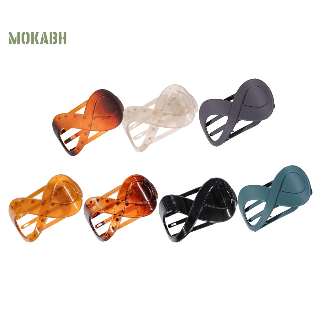 Kẹp Tóc Hình Chiếc Răng Mạnh Mẽ 8 Màu Sắc Trơn Dành Cho Nữ