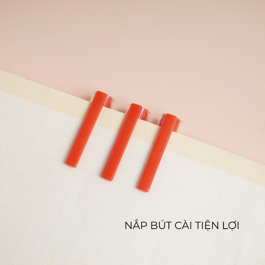 Bút Gel Ngòi 0.5mm Văn Phòng Phẩm PATO Màu Đen Đỏ Xanh B65