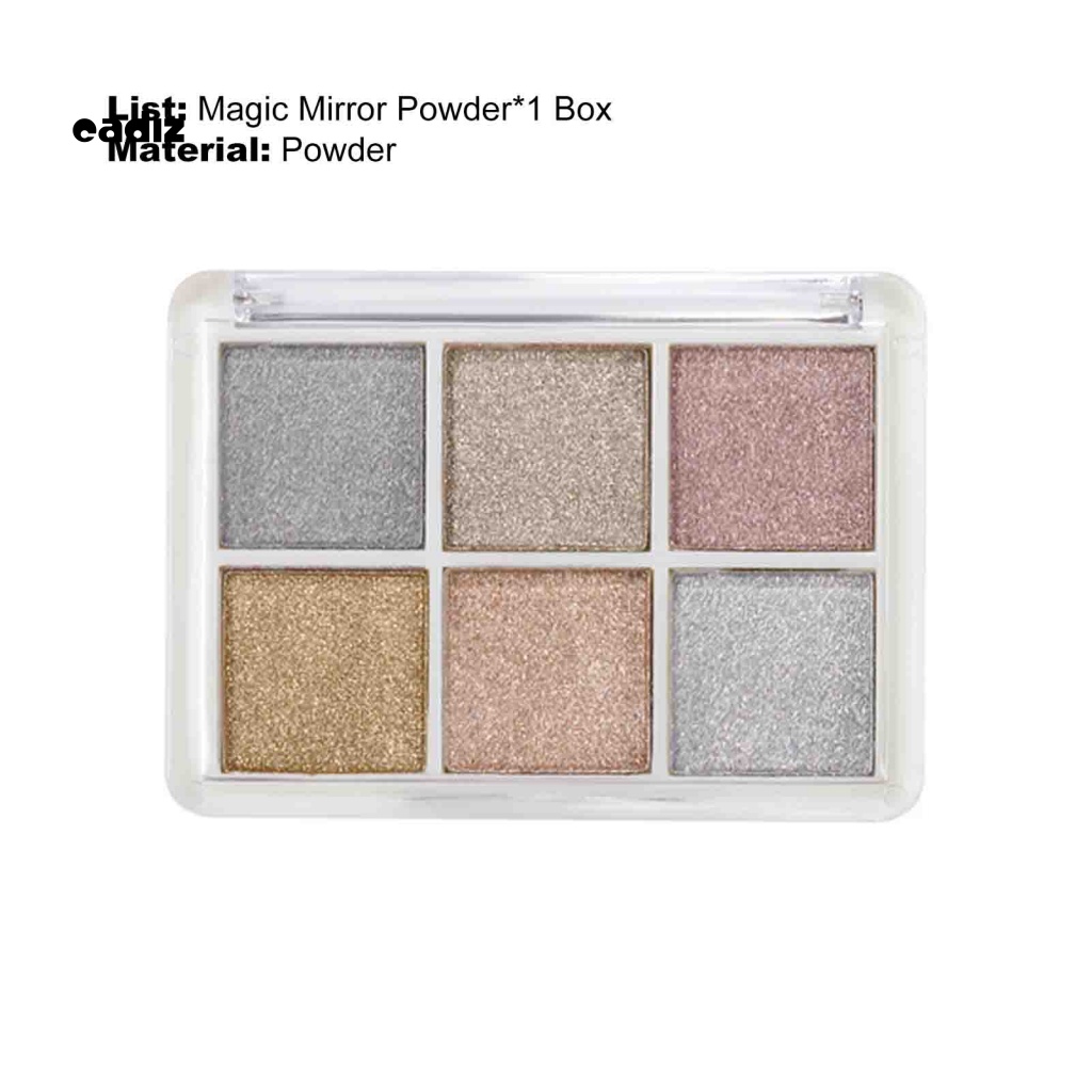 Bột Chrome Nàng Tiên Cá 6 Màu Trơn Không Phai Dùng Trang Trí Móng Tay Nghệ Thuật Cho Nữ