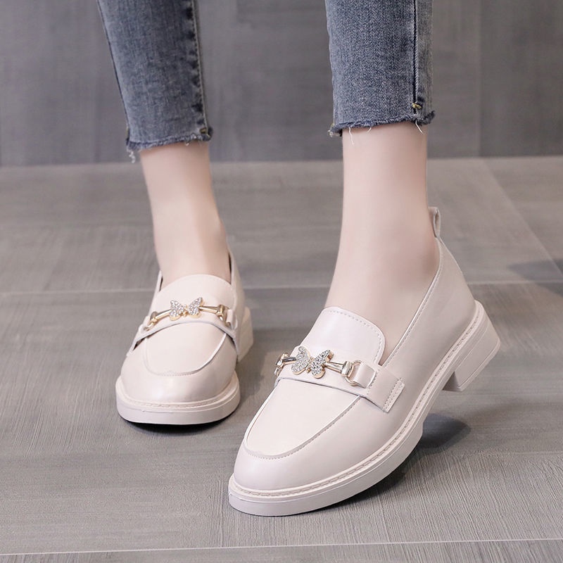 Giày Lười Da Đế Mềm Phong Cách Anh Quốc Thời Trang Mùa Hè 2023 Cho Nữ