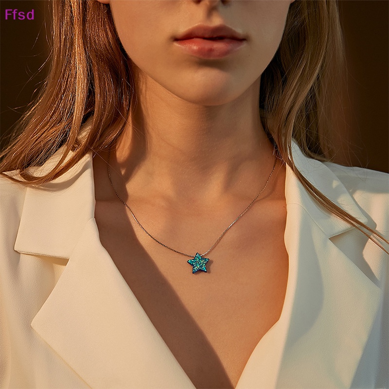 {Ffsd} Vòng cổ Resin Màu Sắc Lãng Mạn Mặt Hình Bướm Trái Tim Thời Trang Làm Quà Tặng Cho Bạn Gái * Bán Chạy