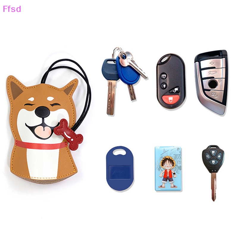Vỏ Da Bảo Vệ Chìa Khóa Xe Hơi Hình Chú Chó Shiba Inu Dễ Thương Cho Nam Và Nữ