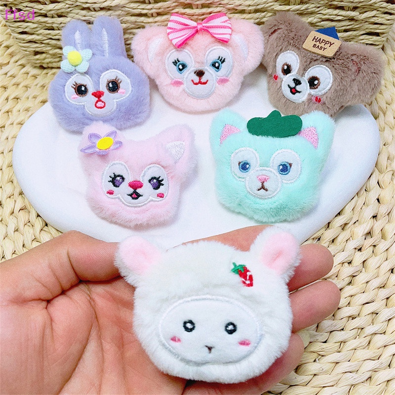 {Ffsd} Huy Hiệu Cài Áo Vải Lông Nhung Dễ Thương Phụ Kiện Quần Áo Jean * Bán Chạy