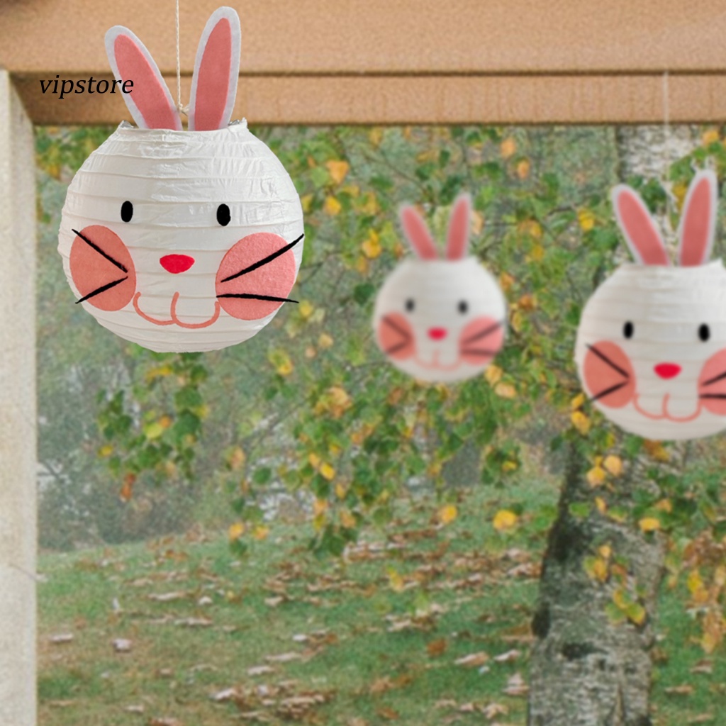Lồng Đèn Giấy Treo Trang Trí Tiệc Hình Thỏ Dễ Thương
