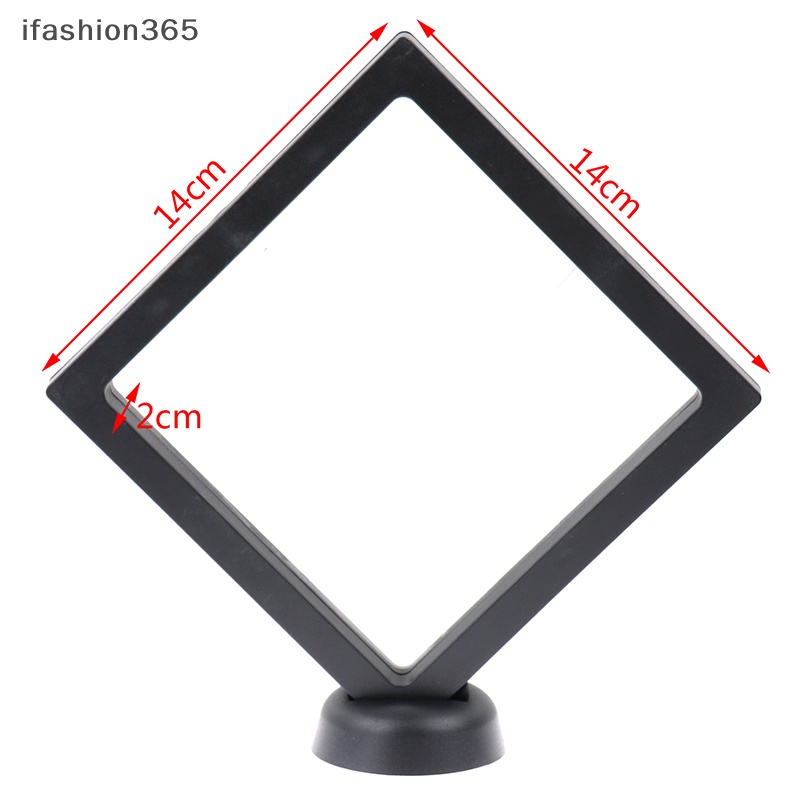 Khung Trưng Bày Trang Sức Hình Vuông 3D Kèm Giá Đỡ Tiện Dụng