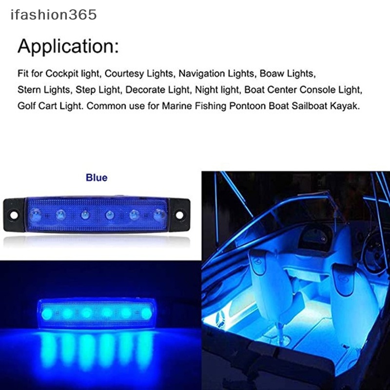 Set 4 Đèn Định Vị DC12V ifashion365 Chống Thấm Nước Chống Va Chạm Cho Tàu Thuyền