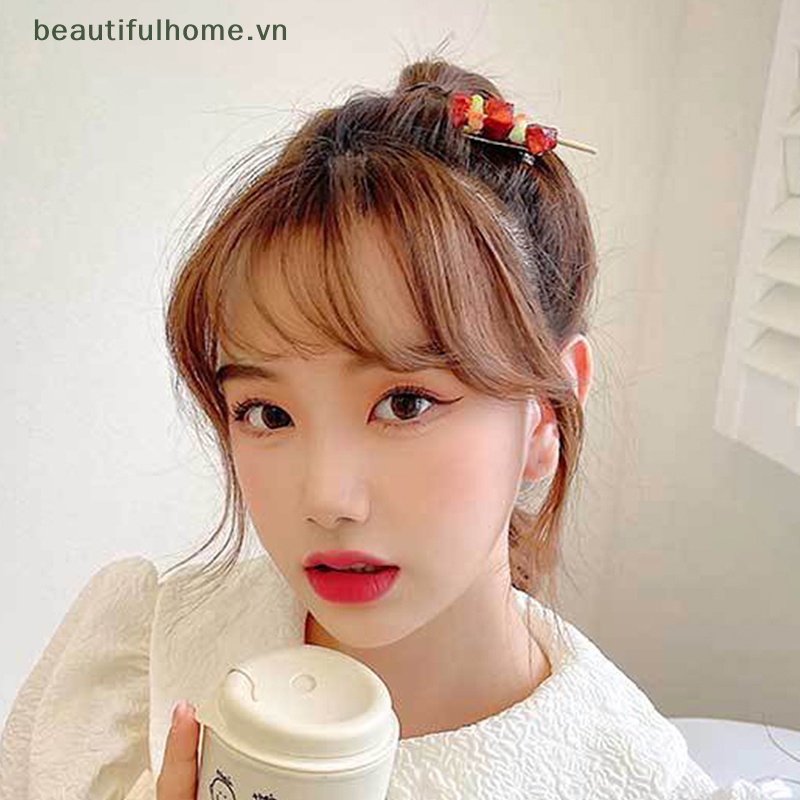 [beautifulhome] Kẹp Tóc Hình Thức Ăn Vui Nhộn Cho Bé Gái [beauty]