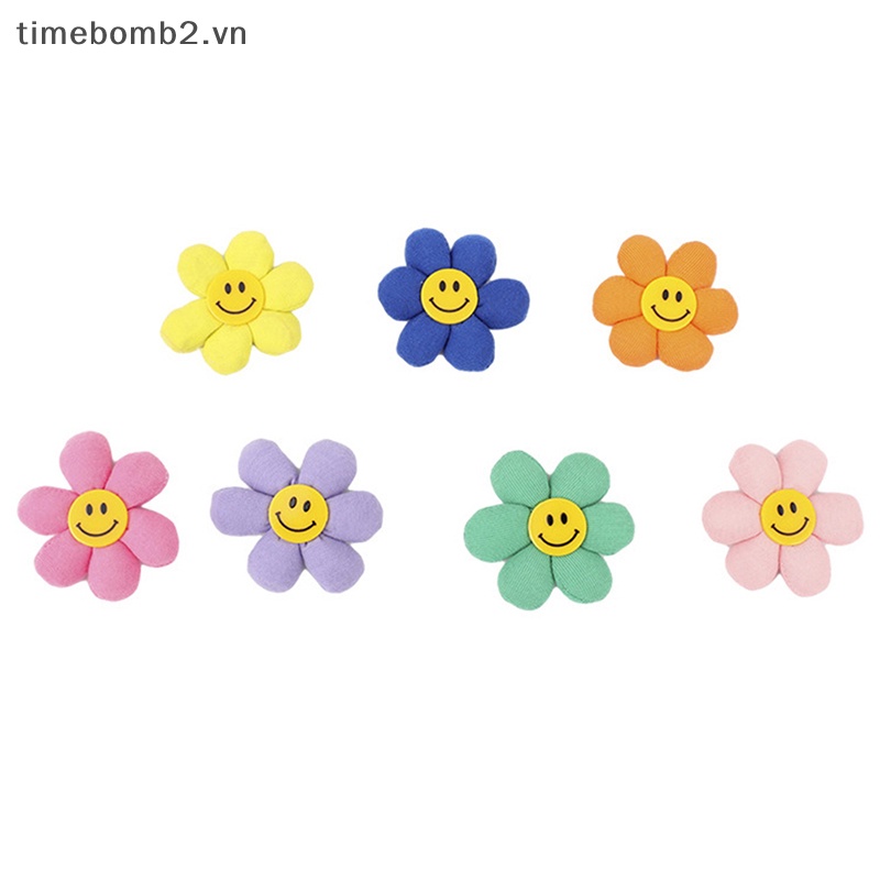 1 Huy Hiệu Cài Áo Hình Hoa Hướng Dương Mặt Cười Nhiều Màu Dễ Thương