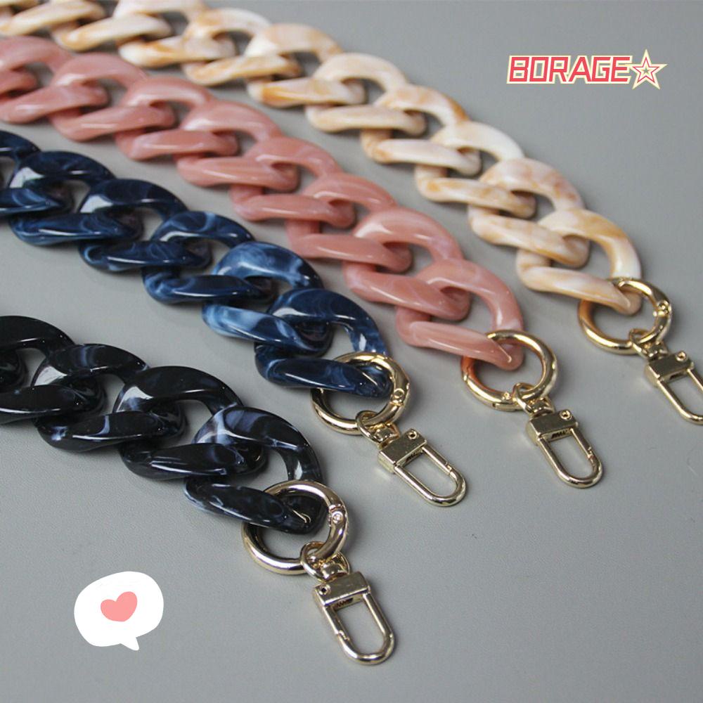 Borag Túi Xách Dây Xích Bằng Nhựa Acrylic Sang Trọng Có Thể Tháo Rời Cho Nữ
