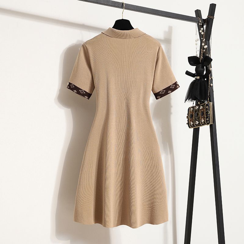 Đầm Dệt Kim Dáng Ôm Phong Cách Hong Kong Thời Trang Mùa Hè Mới Cho Nữ
