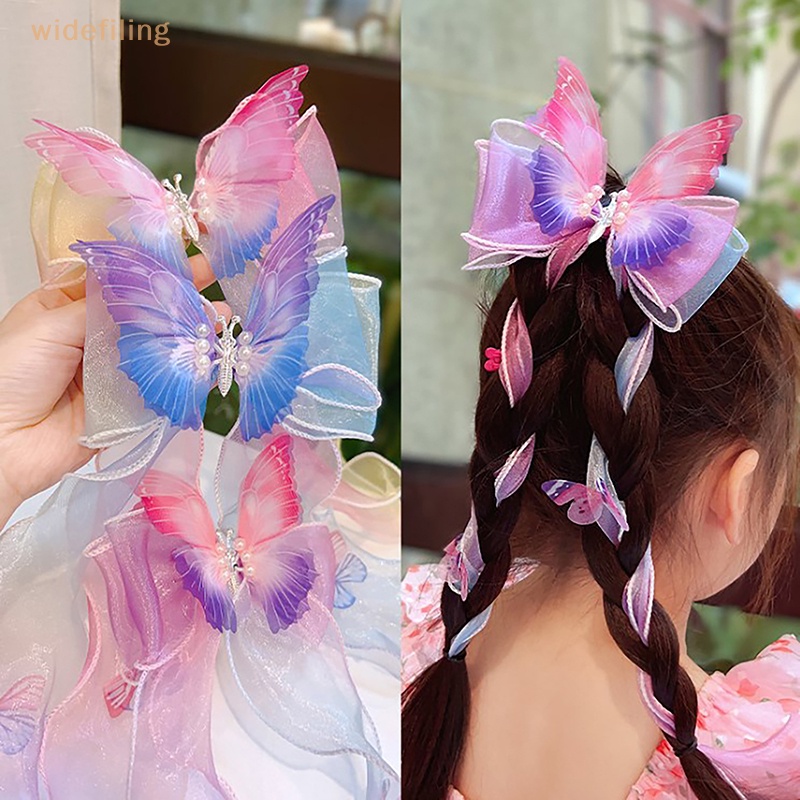 Kẹp Tóc Đính Nơ Ruy Băng Xinh Xắn Cho Bé Gái