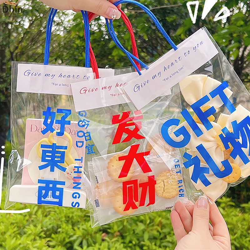 Túi Tote Mini Trong Suốt Đựng Trang Sức / Quà Tặng Sáng Tạo