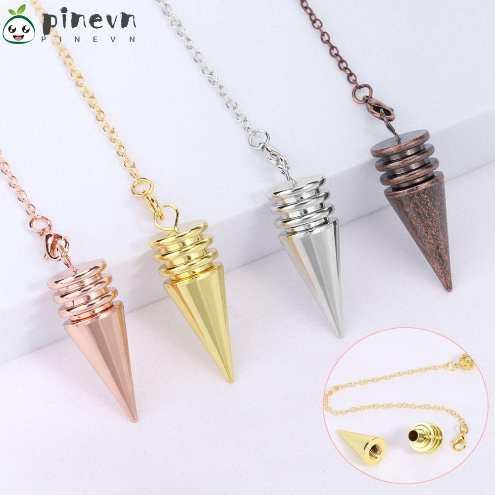 Dây Chuyền Mặt Quả Thông Hình Nón Họa Tiết Hoa Hồng|Dụng Cụ Làm Móng Có Thể Mở Được