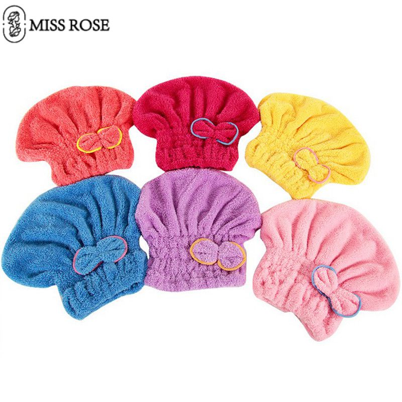 Hoa Hậu Hoa Hồng 1 Cái Nữ Sấy Khăn Bọc Băng Đô Cài Tóc Turban Gọng Mũ Đội Đầu Nhung San Hô Sợi Nhỏ Bền