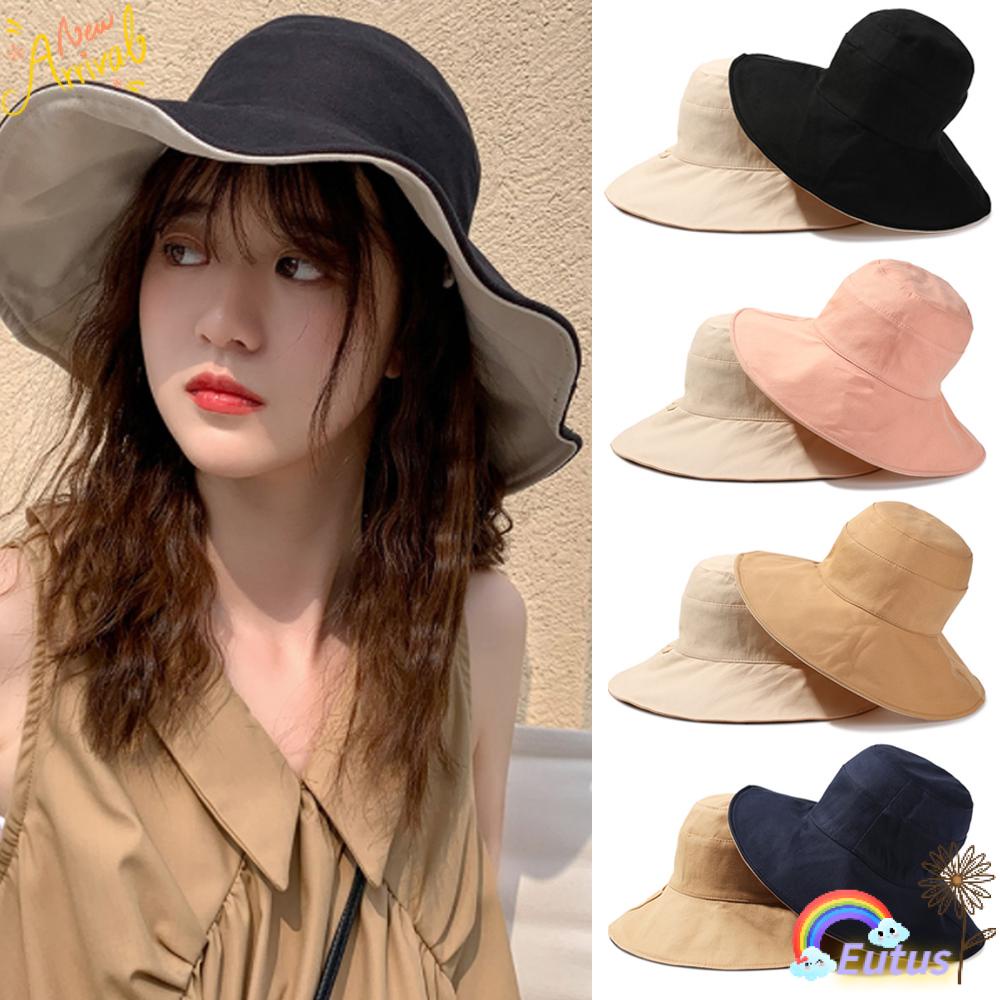 Nón Tai Bèo Rộng Vành Chống Tia UV Thiết Kế Hai Mặt Có Thể Gấp Gọn Tiện Lợi