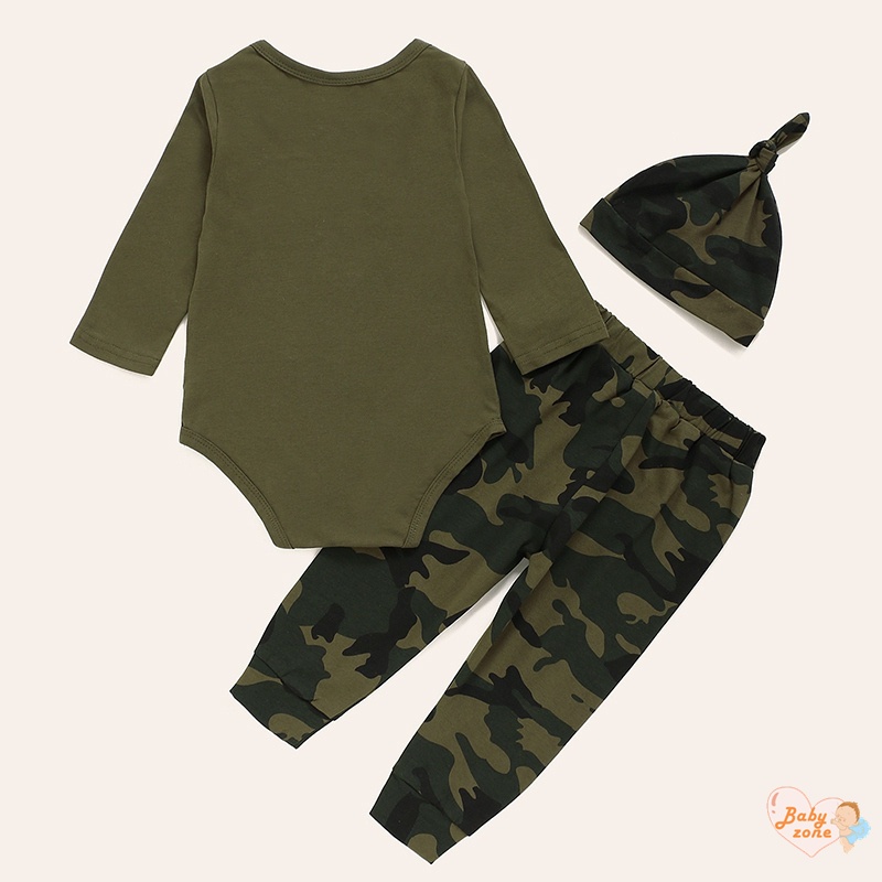 Set Đồ 3 Món Họa Tiết Camo Cho Bé Trai