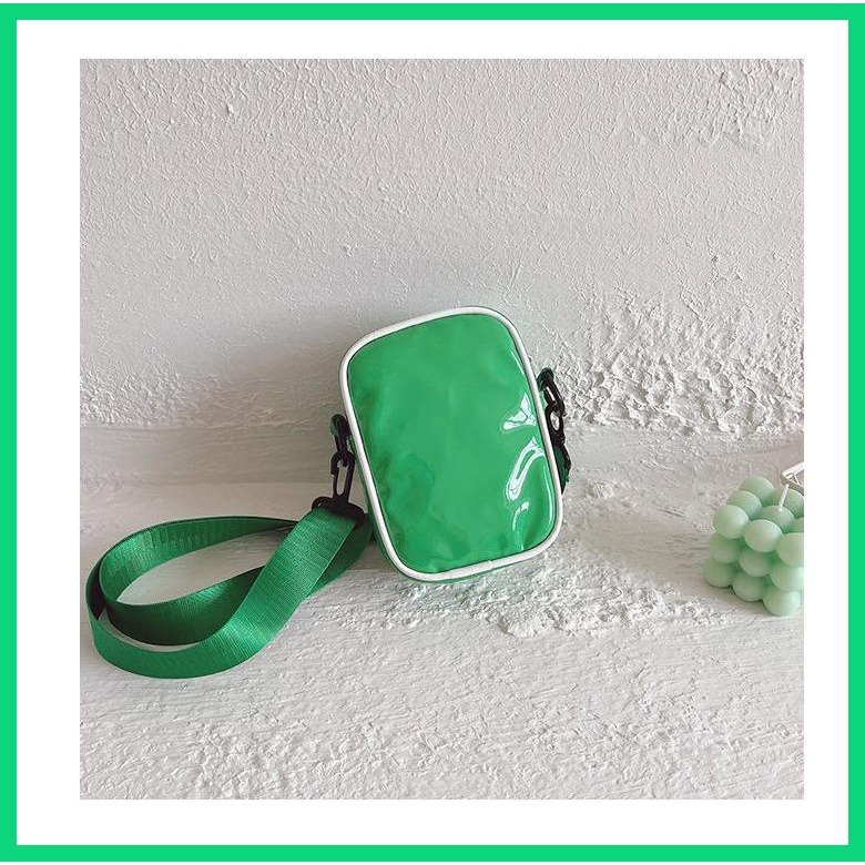 Túi Da PU Đeo Chéo mini Thoáng Khí In Chữ Thời Trang Cho Bé Trai