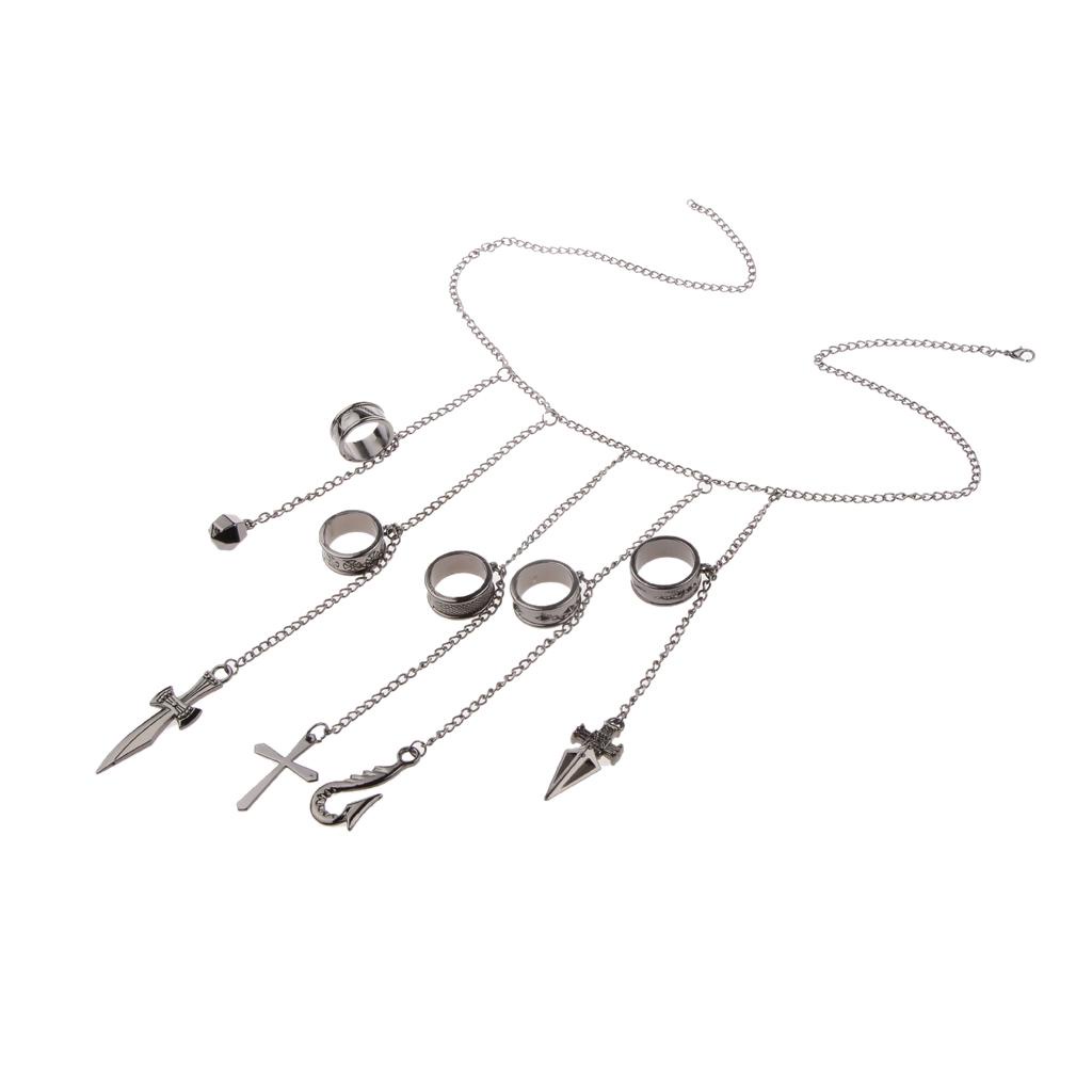 Kurapika 5 w / Vòng tay dây chuyền quyến rũ Đạo cụ Cosplay