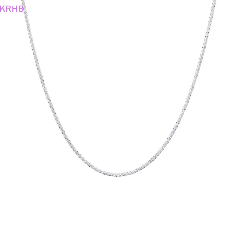 Vòng cổ Màu Bạc Lấp Lánh Đơn Giản Thời Trang Cho Nữ Mới