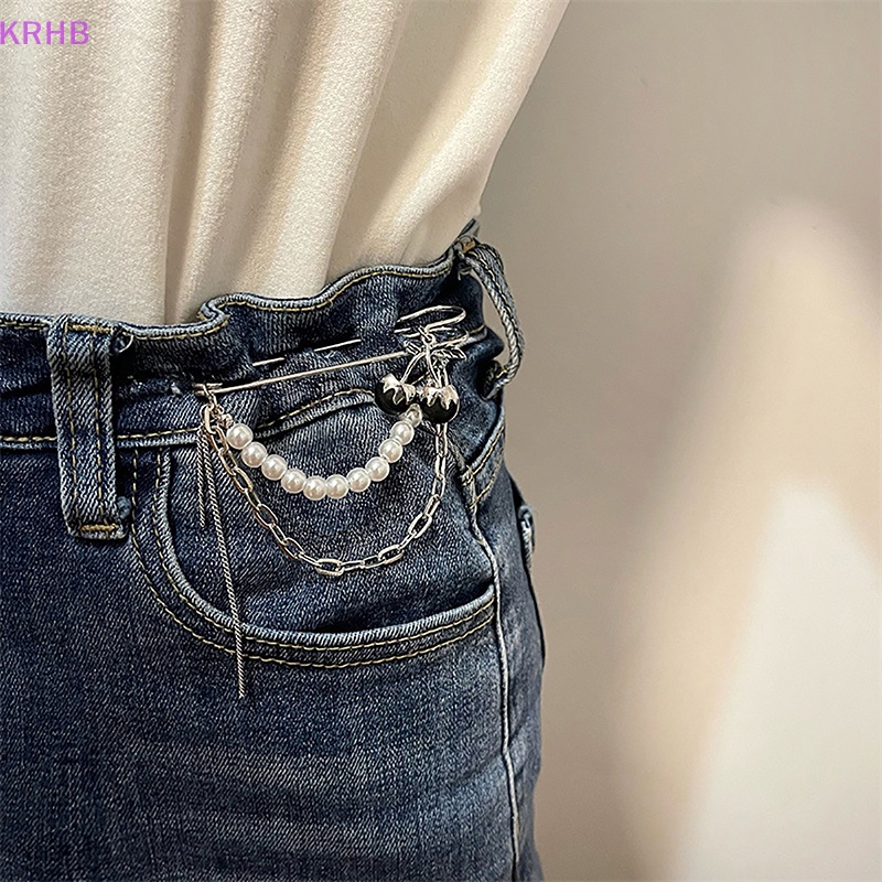 Ghim Cài Áo Hình Quả Cherry Đính Ngọc Trai Đen Phong Cách Gothic Harajuku Đường Phố Cho Nam Và Nữ Mới