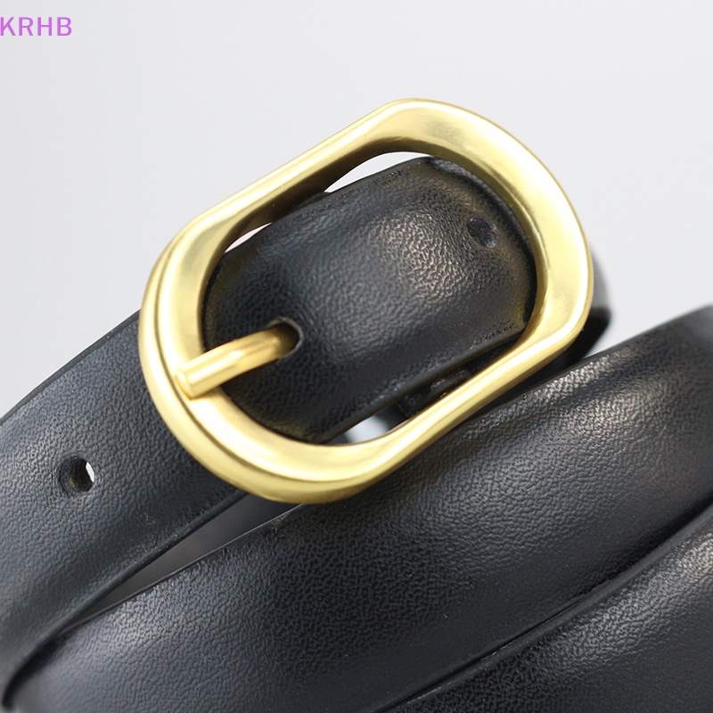 Thắt Lưng Da Khóa Kim Loại Phong Cách Vintage Thời Trang Cho Nữ Mới