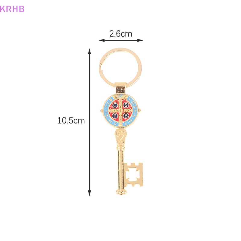Krhb Móc Khóa Hình Chìa Khóa Làm Thủ Công San Benito Khô Dầu St Benedict Cho Nam Và Nữ Mới