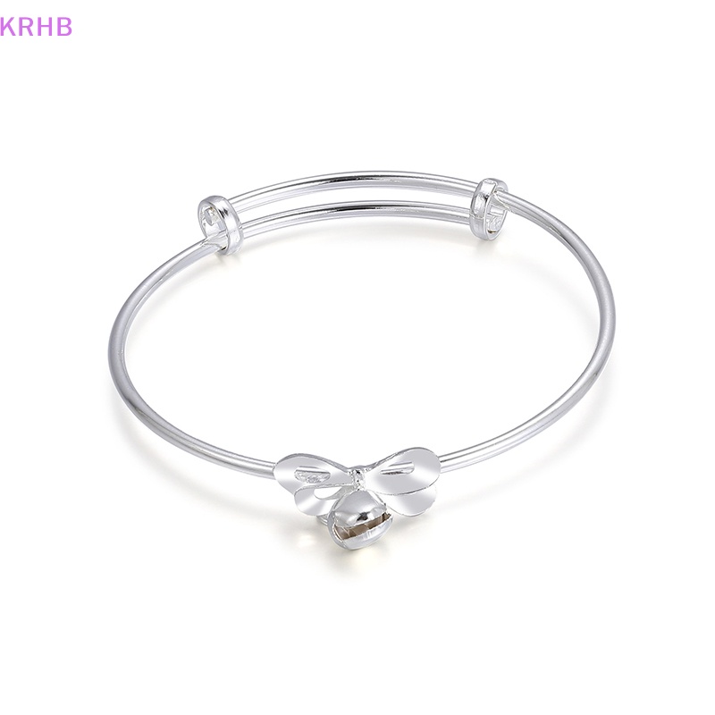 Vòng Đeo Tay Bạc Có Thể Điều Chỉnh KRHB Thời Trang Dành Cho Nữ Mới