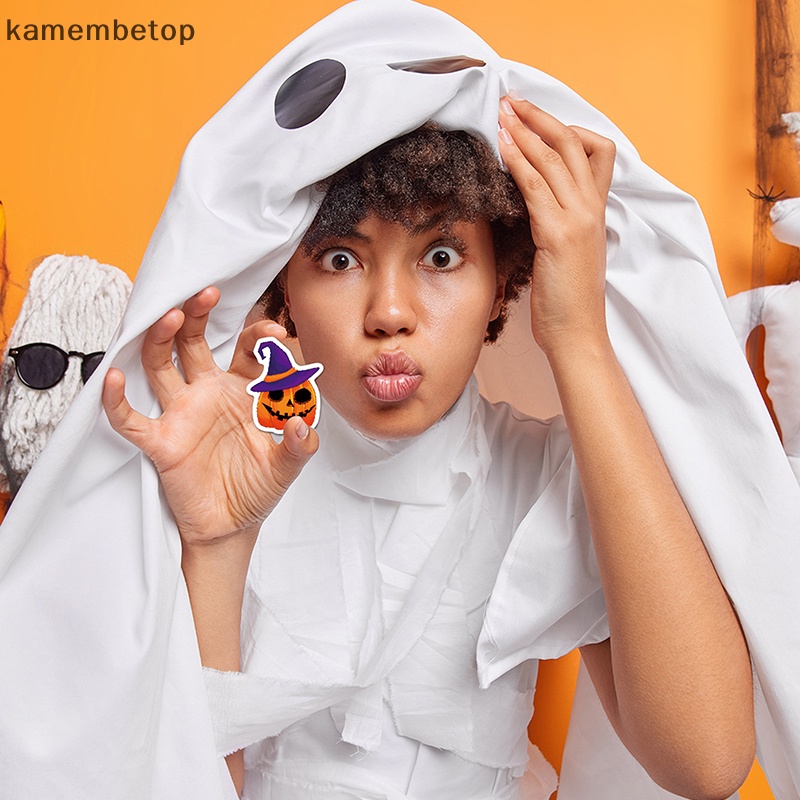 Bộ 50 Miếng Dán Vinyl Chống Thấm Nước Chủ Đề Halloween
