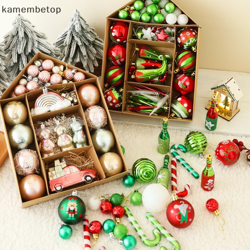 Bộ 70 Quả Châu Lấp Lánh Trang Trí Cây Thông Giáng Sinh