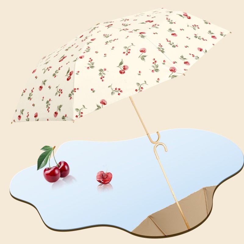 Ô dù nhẹ che mưa nắng màu retro chất lượng