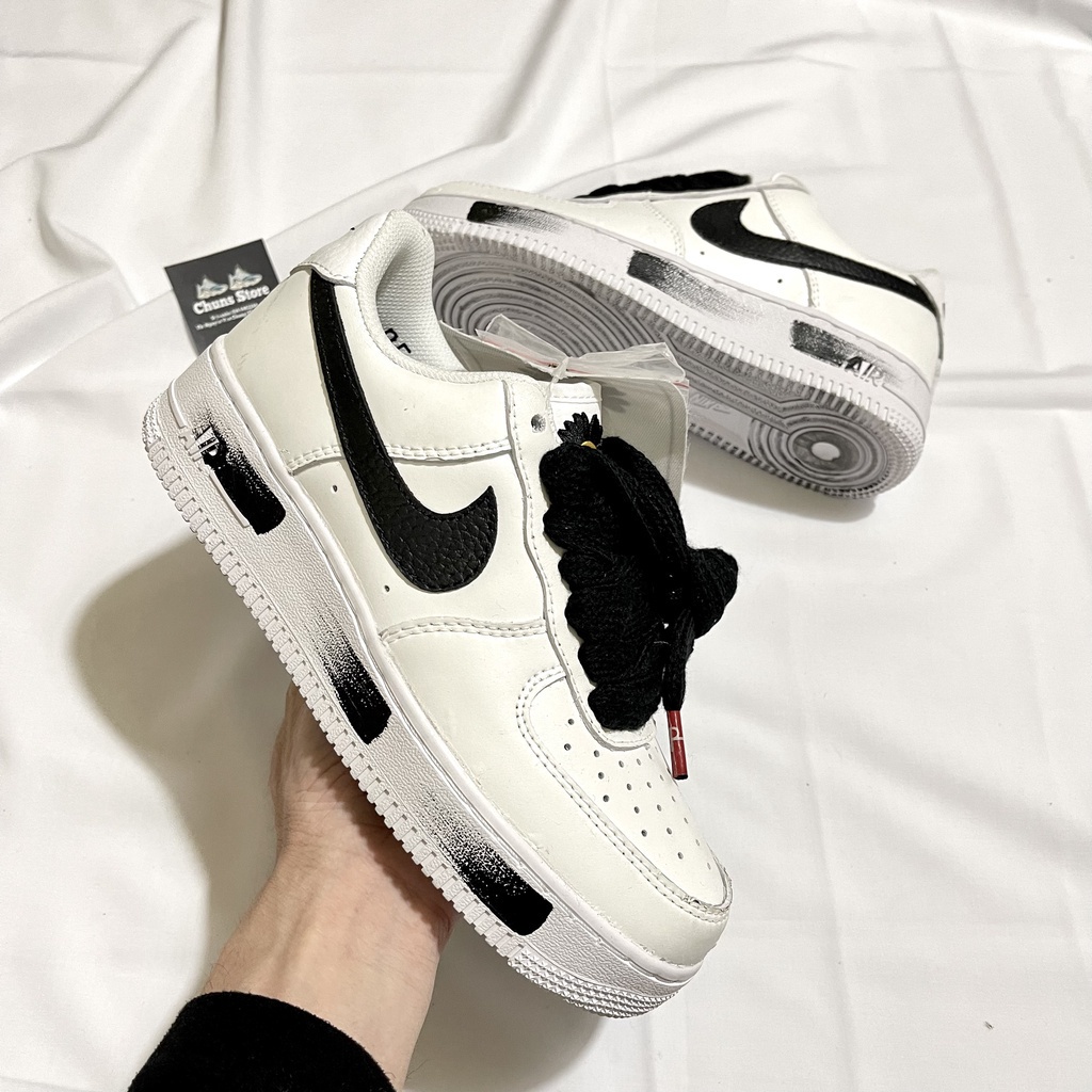Giày thể thao AF1 trắng hoa cúc đế sơn, Giày sneaker AF1 hoa cúc nam nữ hàng 11 cao cấp Full Box