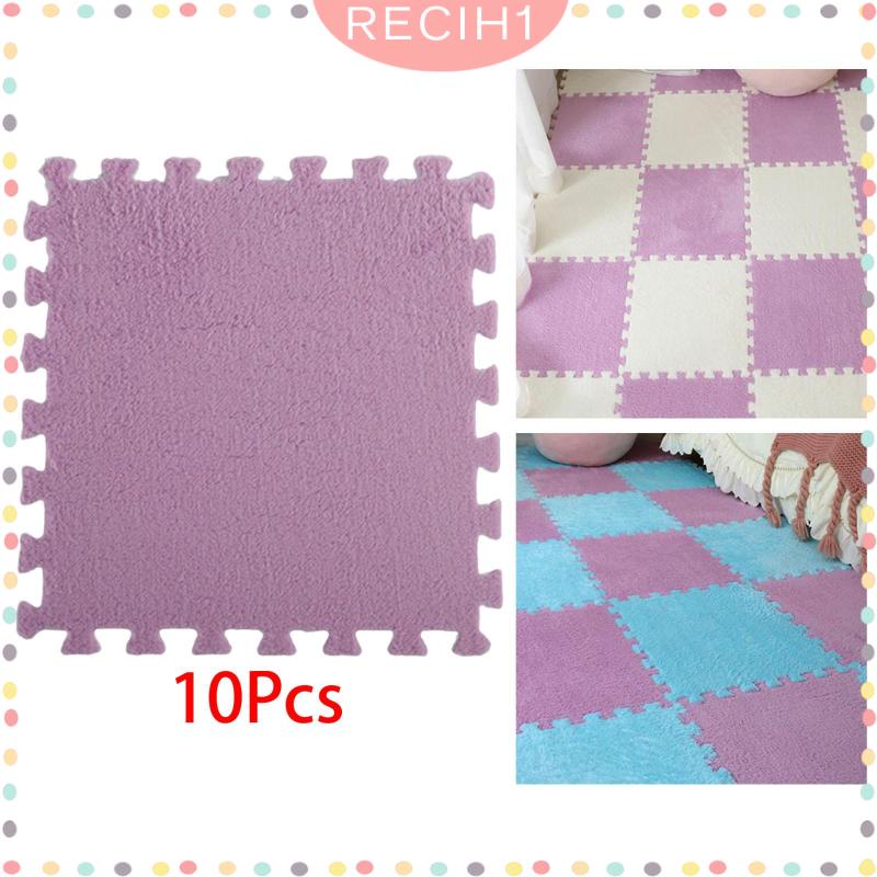 Set 10 Tấm Thảm Xốp Lót Sàn Mềm Mại Chống Trượt Tiện Dụng Cho Nông Trại / Nhà Cửa