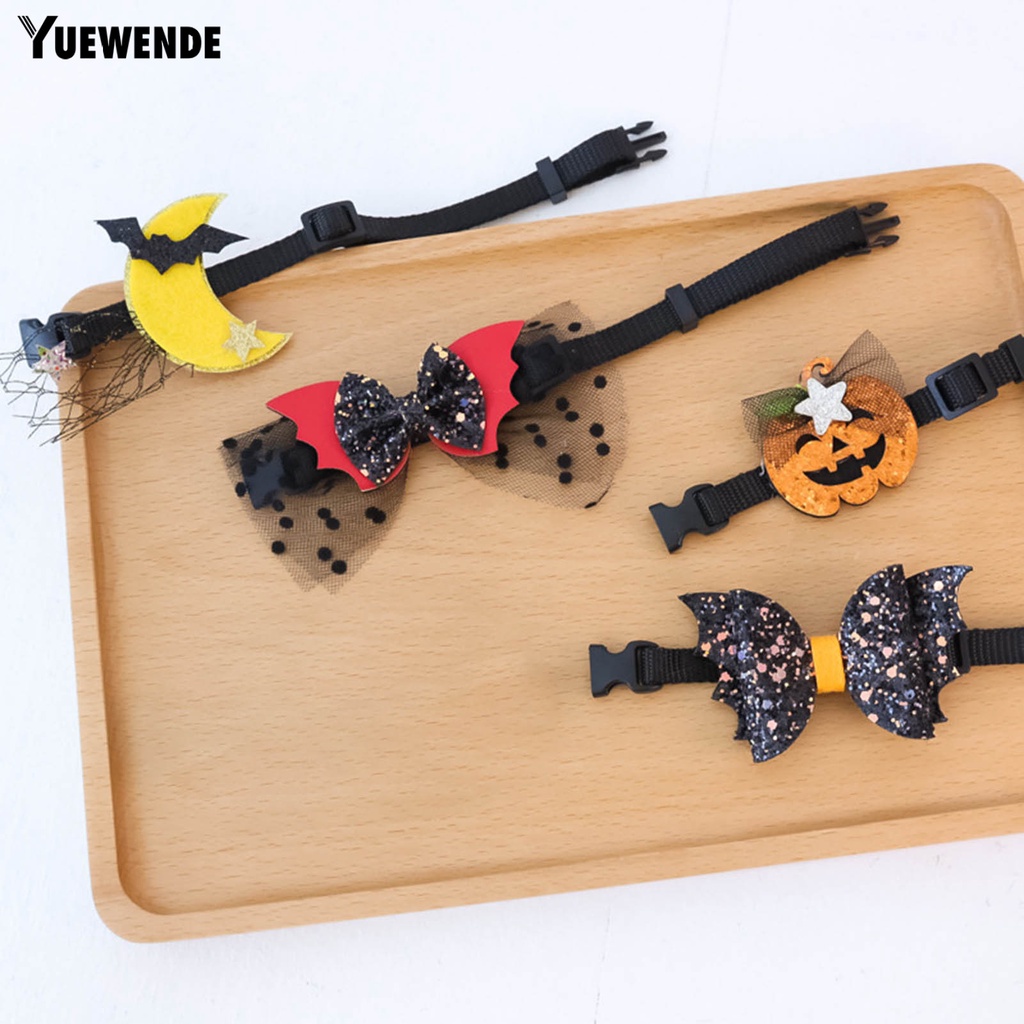 Vòng Cổ Họa Tiết Dơi Bí Ngô Cho Thú Cưng