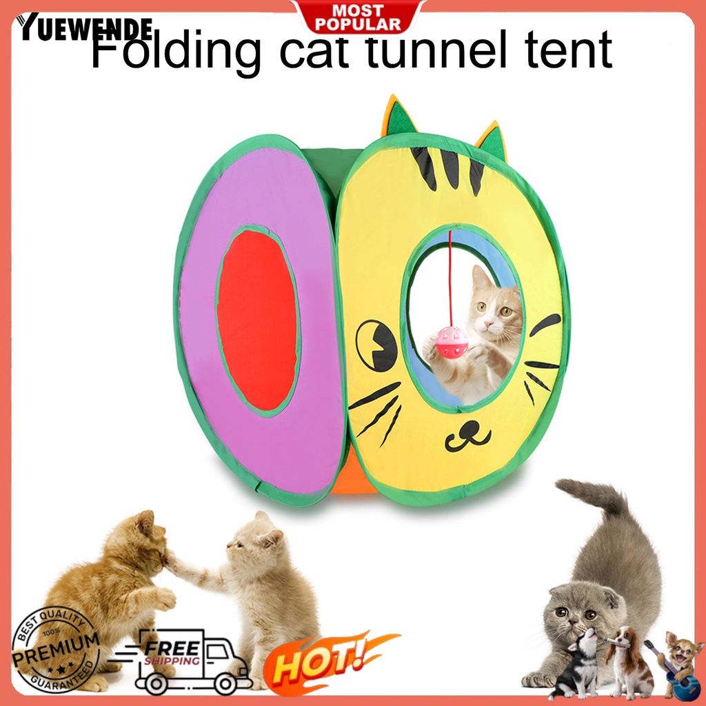 Đường Hầm Đồ Chơi 2 Lỗ Hình Vuông Họa Tiết Hoạt Hình Giải Tỏa Căng Thẳng Cho Mèo Cưng