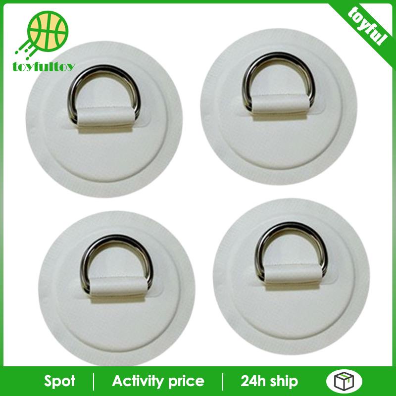 Set 4 Móc Khóa Dây Chữ D Bằng Thép Không Gỉ Cho Tàu Thuyền Dinghy