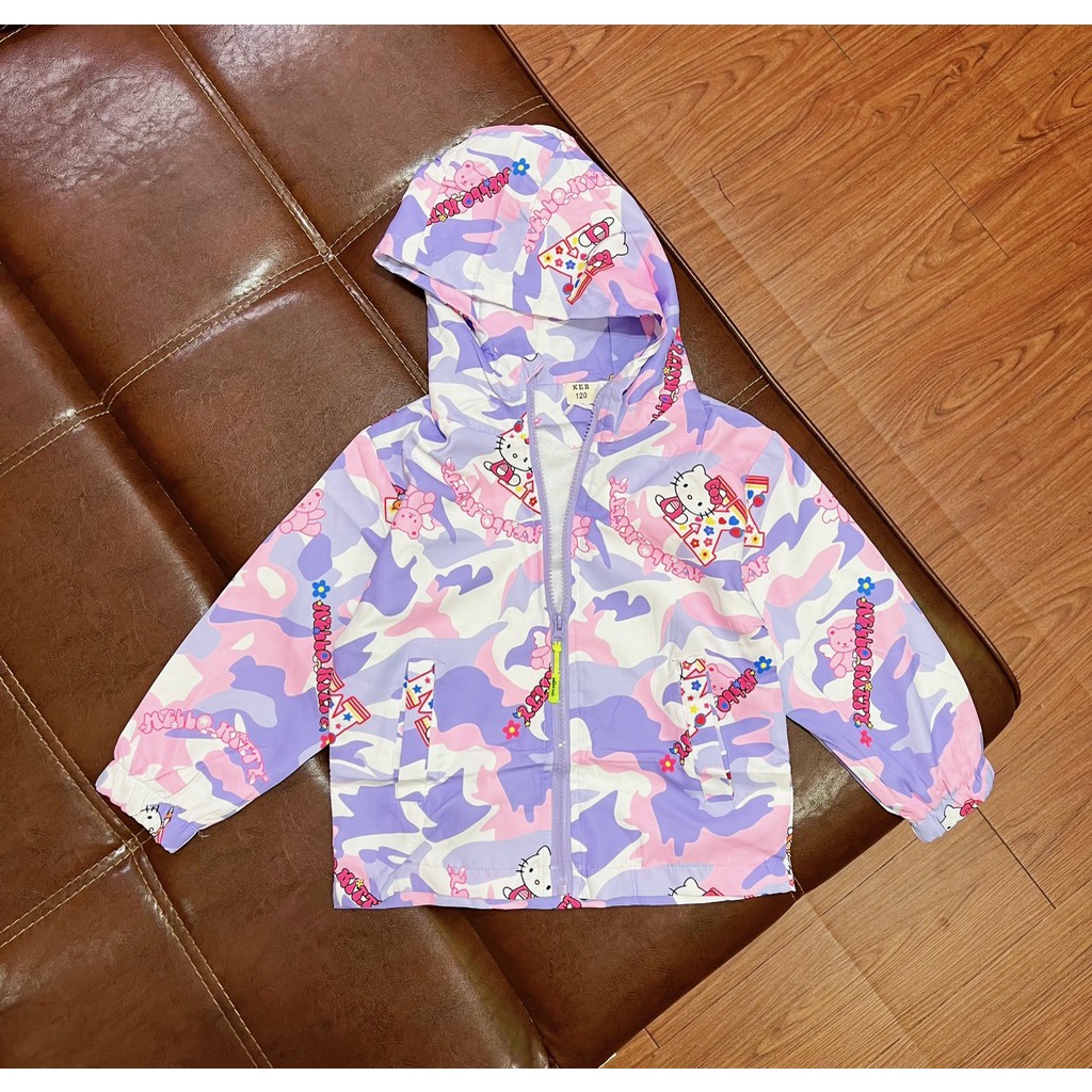 Khoác gió kitty QCCC loại 1 cho bé gái