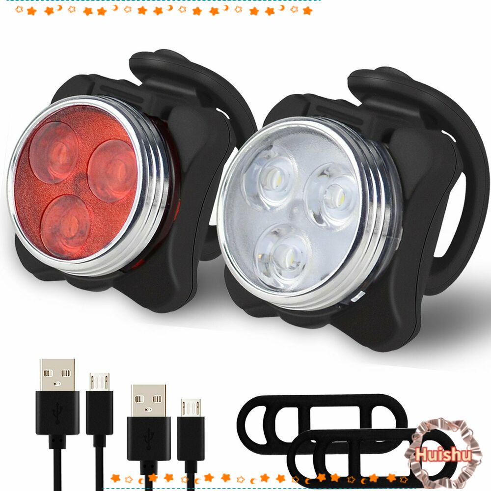1 Bộ Đèn Pha Led Sạc USB Cho Xe Đạp Leo Núi