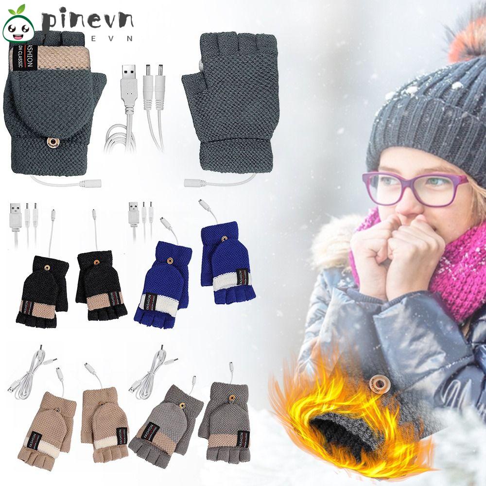 Găng Tay Giữ Ấm Hai Mặt Sạc Cổng USB