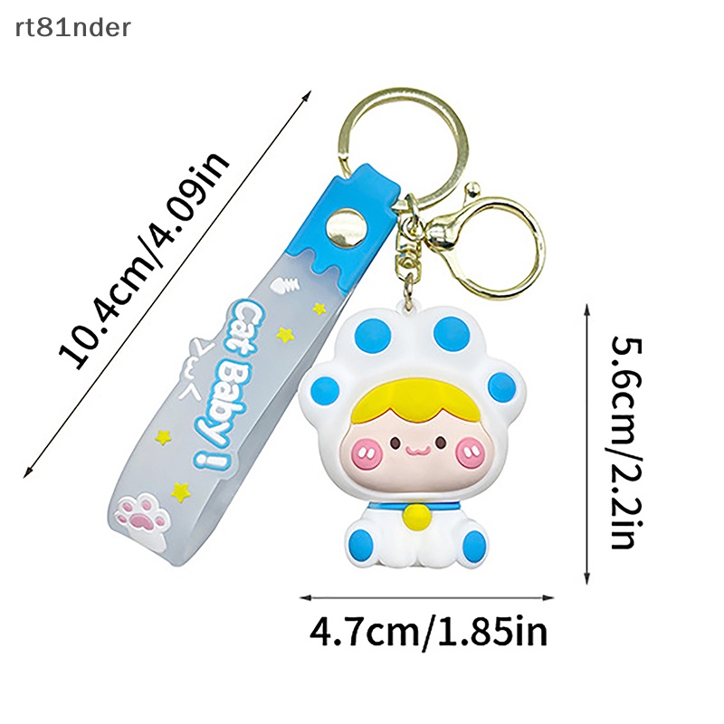 Rt Móc Khóa Hình Mèo Hoạt Hình Dễ Thương