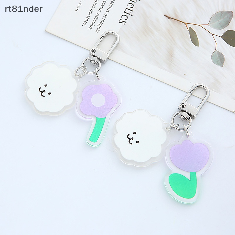 Rt Phụ Kiện Móc Khóa Hình Đám Mây Màu Tím Thời Thượng Cho Cặp Đôi