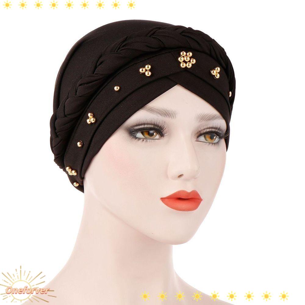 Mũ Beanie Giả Khăn Quấn Đầu Thời Trang Cho Nữ