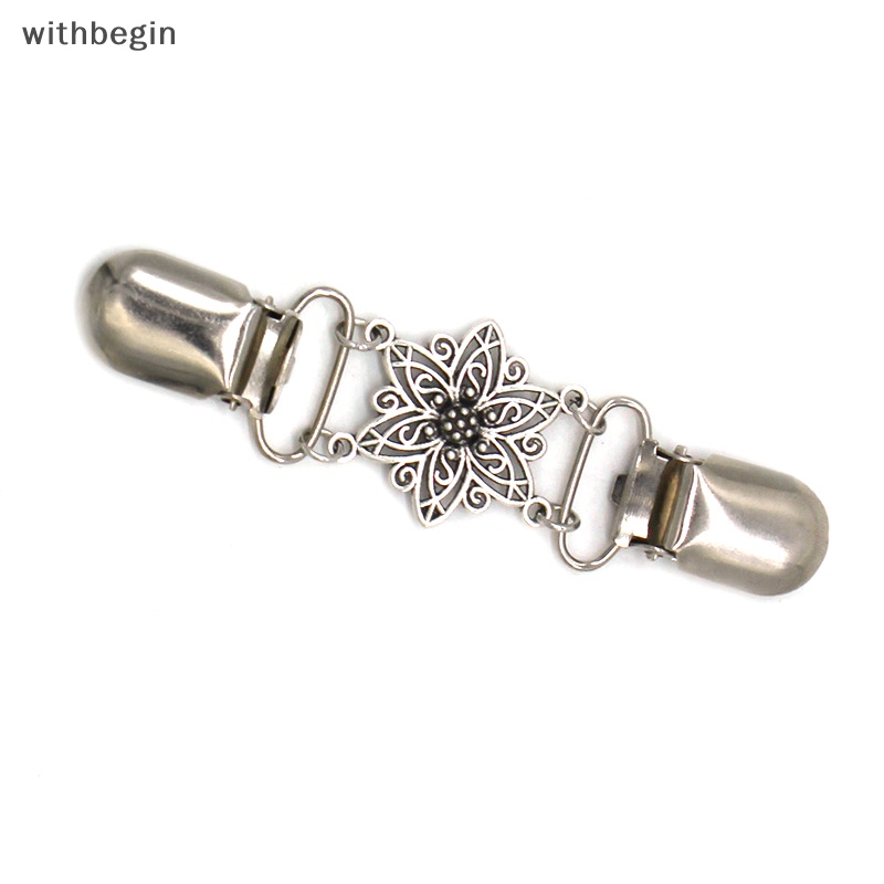 Kẹp Cài Khăn Choàng / Áo Khoác Cardigan Hình Hoa Đính Đá Phong Cách Cổ Điển Thời Trang Cho Nữ