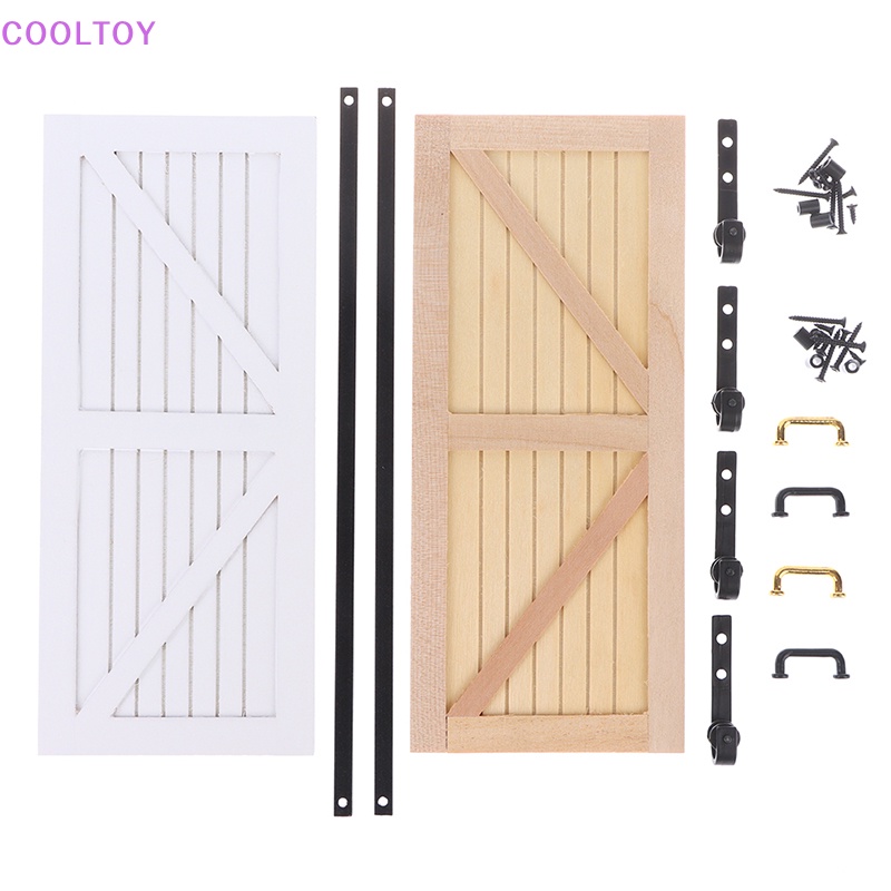 1 Set Mô Hình Cửa Trượt Trang Trí Nhà Búp Bê Tỉ Lệ 1: 12